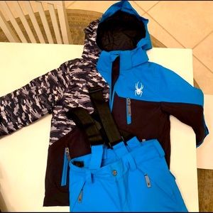 Boys Spyder ski jacket and ski pants size 5.